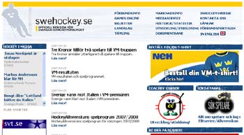 Swehockey.se är en av sajterna på webben där du hittar aktuell information från VM i moskva 2007.