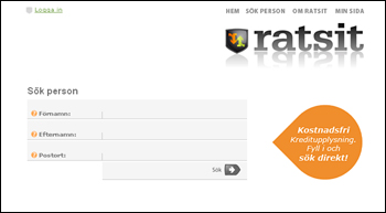 Ratsit.se erbjuder kostnadsfri kreditupplysning
