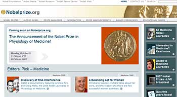 Läs om Nobelpriset på nobelprize.org