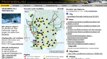 Trafikinformation i Stockholm, Göteborg, Skåne och Kalmar/Öland